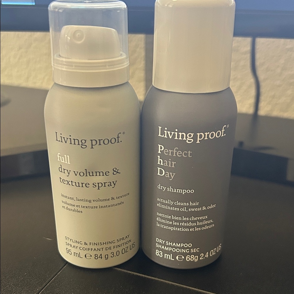 Living Proof Hair Care dry shampoo and dry volume texture spray